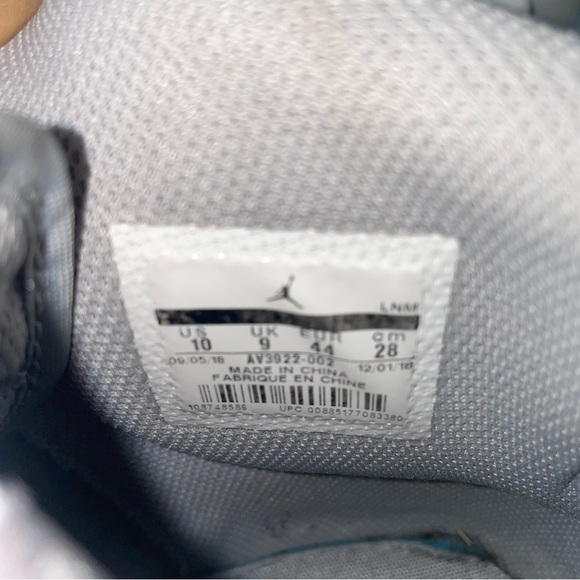 Nike Air Jordan Legacy 312 Wolf Grey Lace Up Sneakers Size 10 - Picture 10 of 10